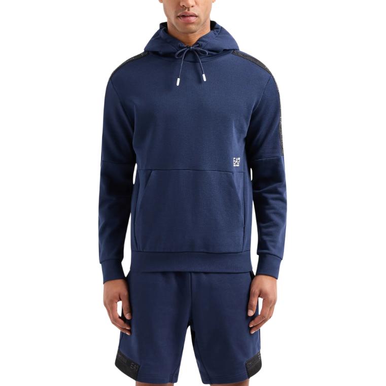 EMPORIO ARMANI EA7 SS24 Sweatshirt Men's Marine Blue 3DPM57-PJEQZ-0554