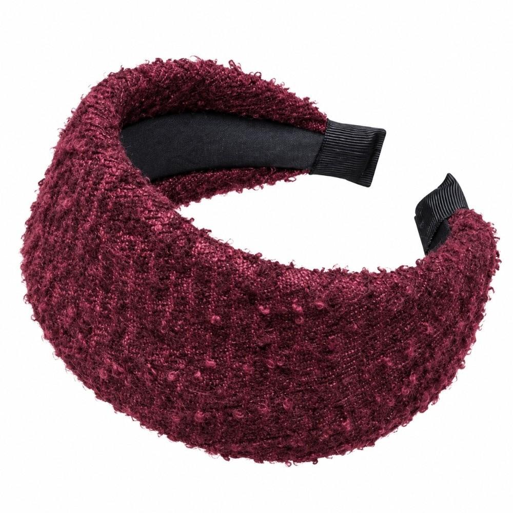 Sequin Braided Wide Thickened Headband Tweed Knitted Makeup Headband for Girls Ladies
