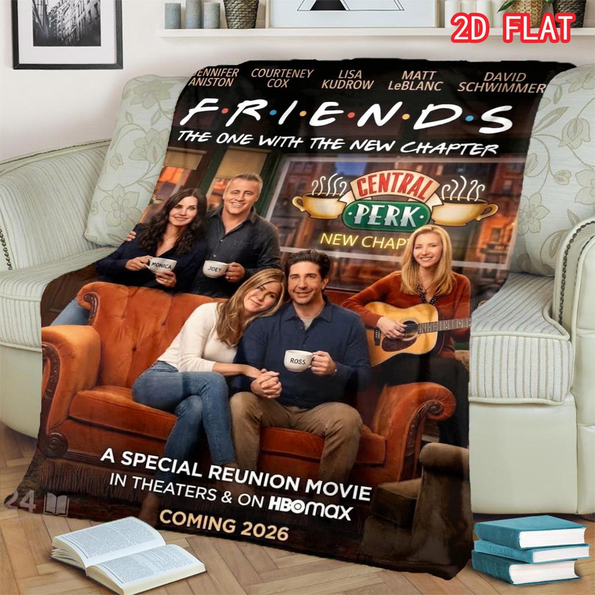 

Friends Main Cast & Babies Collage Blanket, Nostalgic Sitcom Soft Fleece Cover 80cm x 120cm