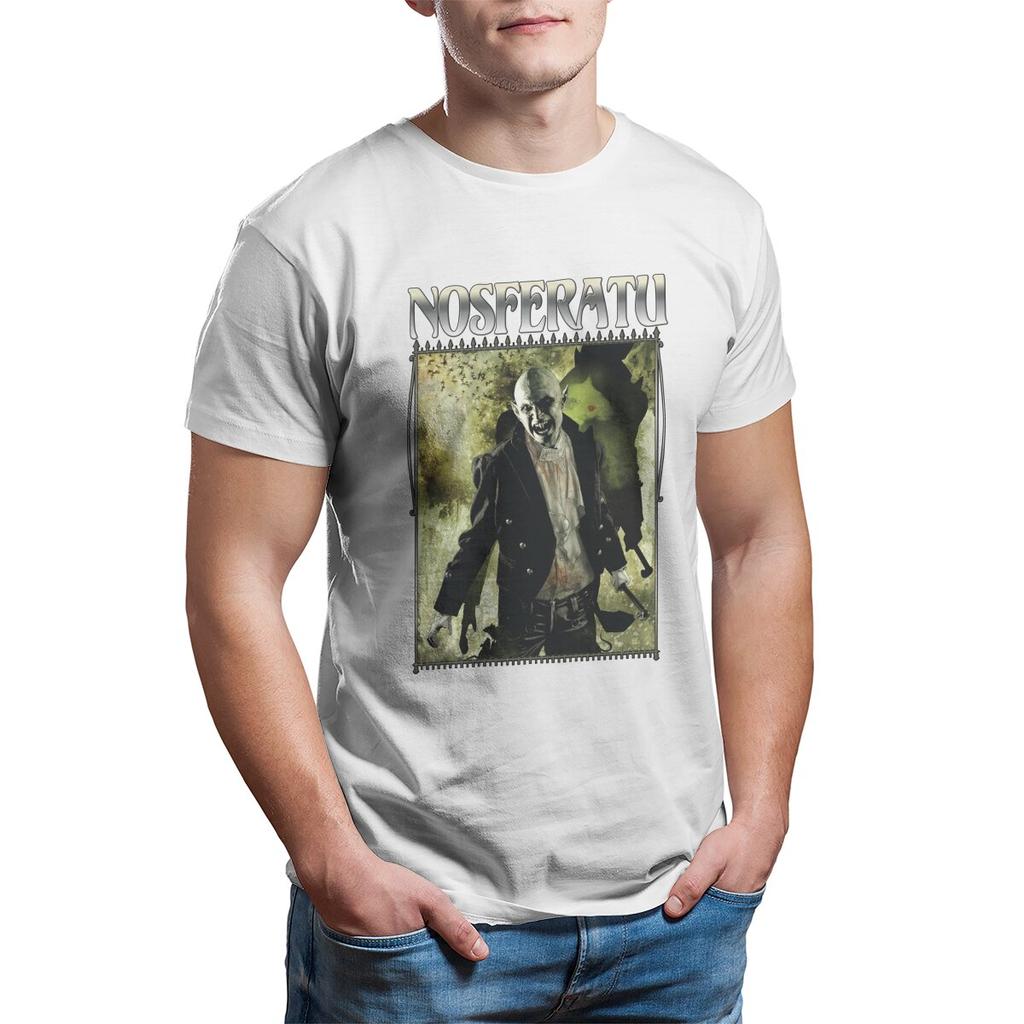 Vampire the Masquerade Clan Nosferatu Retro horror movie halloween scary TShirt for Men 100 cotton Printed tshirt Big Size