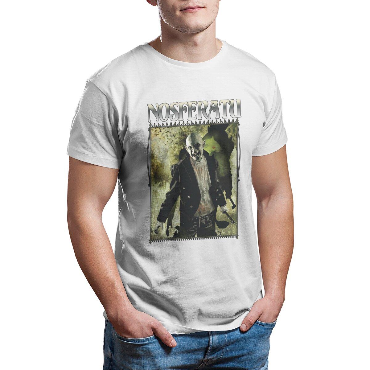 Vampire the Masquerade Clan Nosferatu Retro horror movie halloween scary TShirt for Men 100 cotton Printed tshirt Big Size S