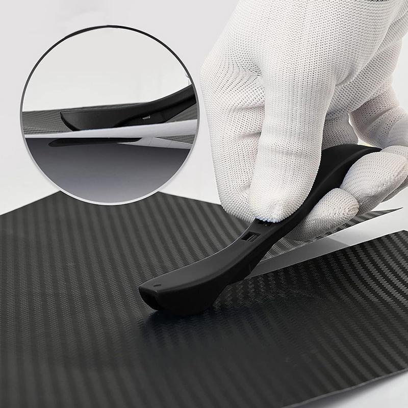 Řezačka fólie Nůž s čepelemi Uhlíkové vlákno Vinylová řezačka balicího papíru Zadní řezačka DIY Nástroj na řezání samolepek pro tónování aut