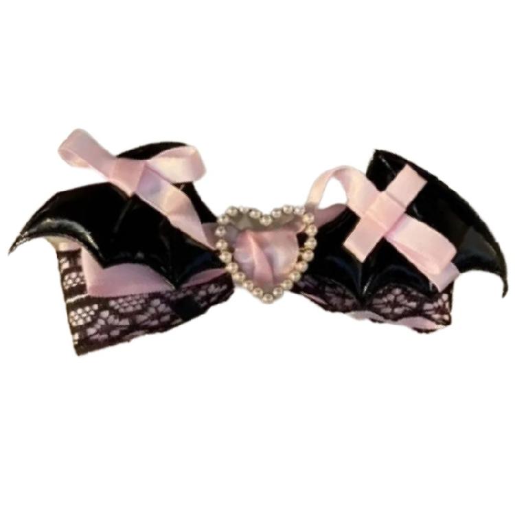 Bat Wing Hair Clip for Female Dark Series Hair Pin 2000s Anime Hair Barrettes Side Clip Girl Halloween Theme Hair Decors
