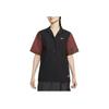 Nike Sportswear Color Block Blazer Style Casual Oversized Short Sleeve Shirt Women Shirts Black FJ7730-010