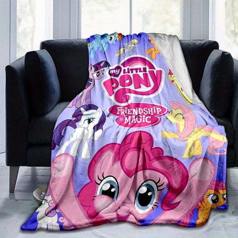 1pc, "My Little Pony Friendship is Magic Blanket, Throw Blanket for Home Decor, Couch Cover, Outdoor Use, Travel, Camping, Car, Beach, Office Nap, Gif