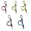 Yamashiro YK-030GD Helmet Cable for Motorcycles, Lightweight, Anti-Theft, Gold, Total Length 16.9 Inches (430 Mm)