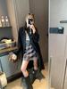 Moqie Retro Wool Plaid A-line Slimming Skirt MQ1000