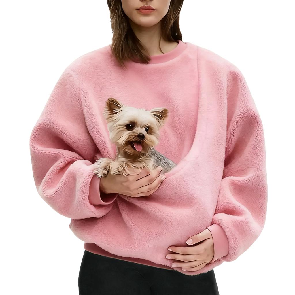 Women's Fashionable Solid Color Long Sleeved Casual Pullover Sweatshirt Top