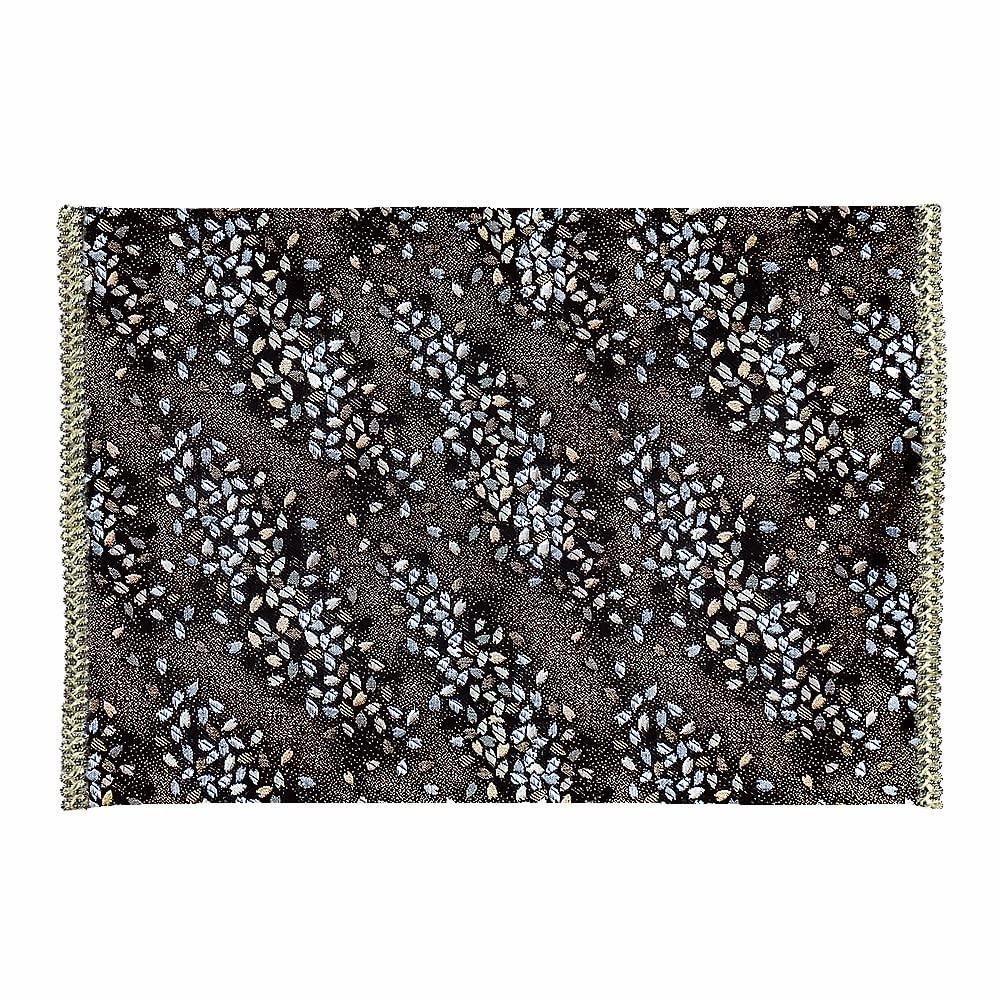 Naamukuma-chan Workshop Floral Pattern Buddhist Altar Table Cover, Brocade Mat, Flame Retardant, for 1.5 shaku (approx. 36cm) altars, Size 26cm x 38cm