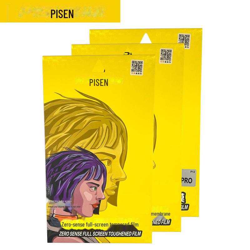 

Защитное стекло PISEN для Apple iPhone 16 Pro/15 Max — защита от отпечатков пальцев, полное покрытие