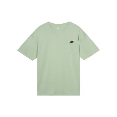 Solid Knit Crew Neck Sport T-Shirt 1 Men Tops Green FN3705-017