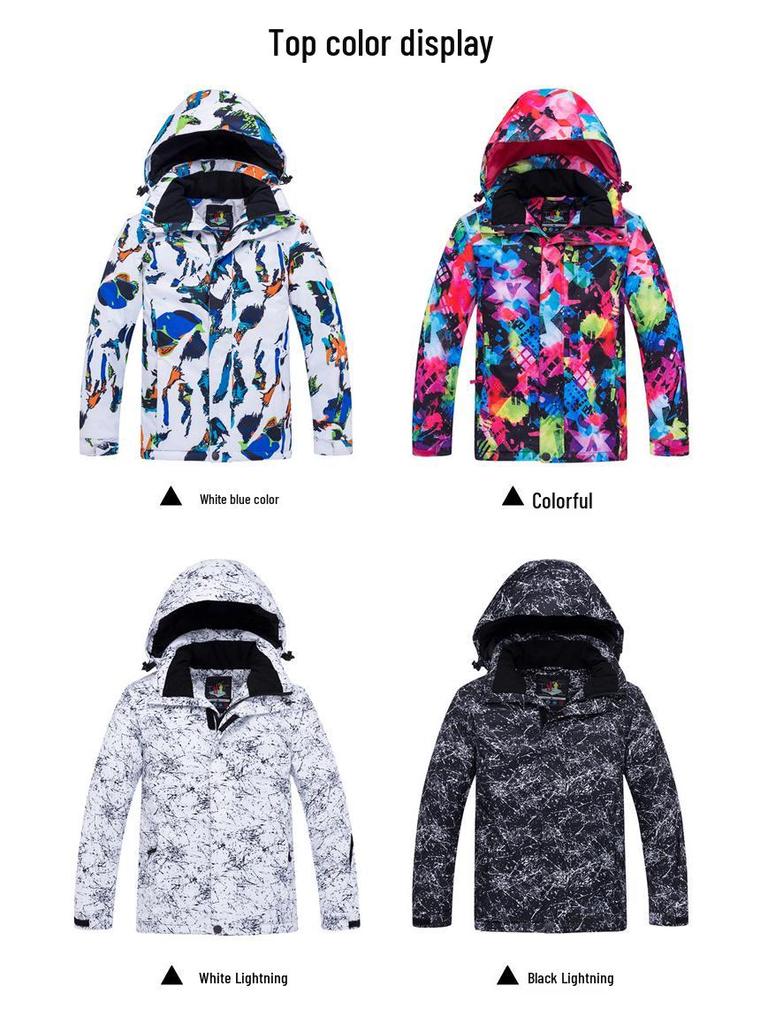 Children's Thickened Two-Piece Ski Suit for Boys and Girls - Warm Outdoor Winter Wear