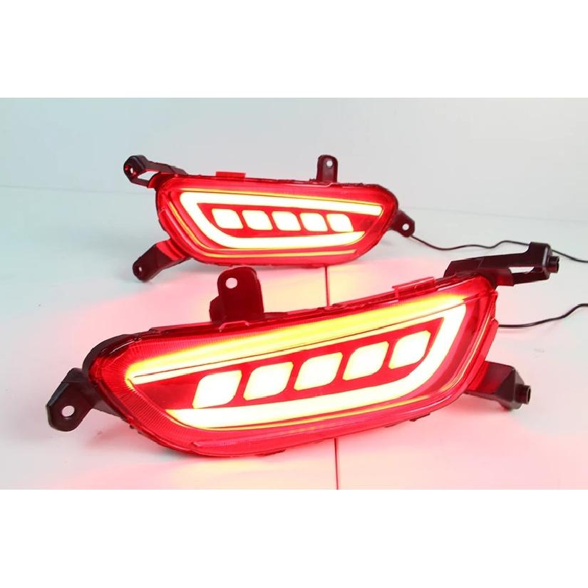 Car Flashing 1Set Reflector For Mazda CX-3 CX3 2015 2016 2017 2018 Car LED Rear Fog Lamp Brake Light Turn Signal Light