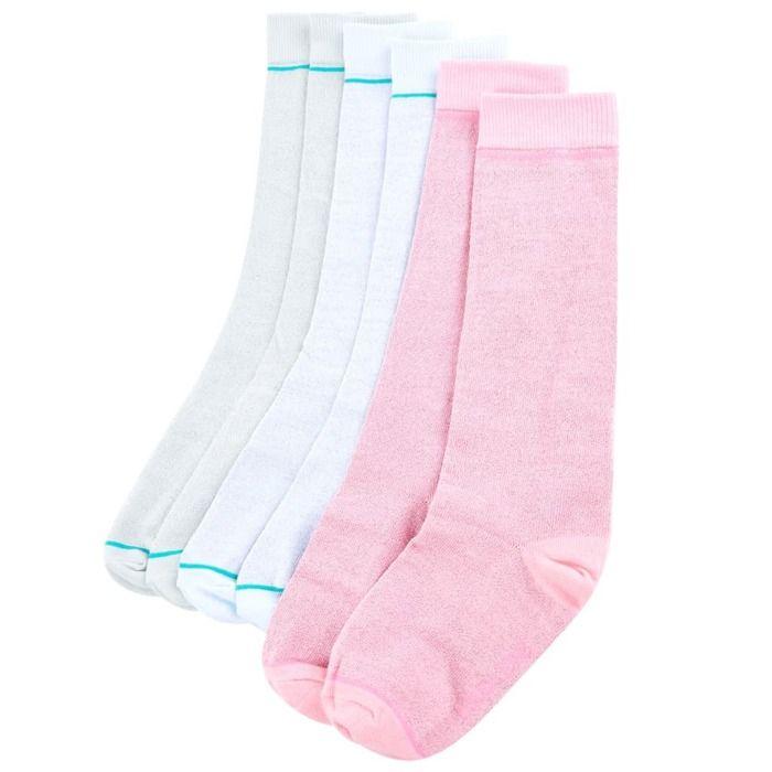 Children's Socks - vidaXL - Pack of 5 - Pink - 75% Cotton - Elastic Waist