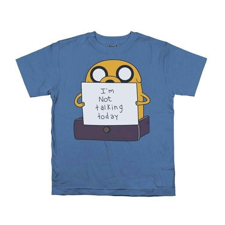 Jake the Dog I m Not Talking Today Unisex T-shirt S-5XL Unisex T-Shirt S