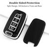 for Hyundai Kia Key Fob Cover, Soft TPU Protection Case Compatible with Hyundai Sonata Azera Elantra Genesis Kia Forte Optima Sorento Sportage Smart