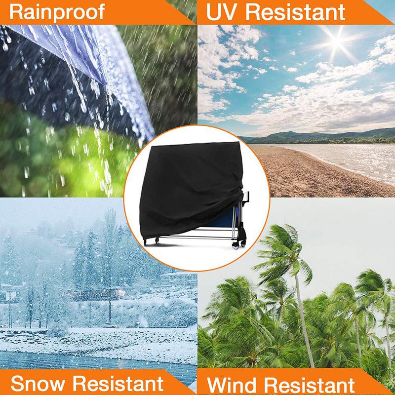 Outdoor Table Tennis Cover Waterproof Dustproof Sunscreen Protective Cover Table Tennis Cover