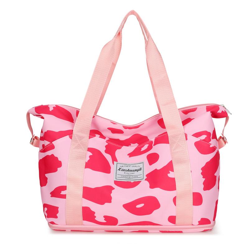 

New large-capacity travel fitness bag, short-distance business trip clothing storage bag, one shoulder oblique span portable women s yoga bag