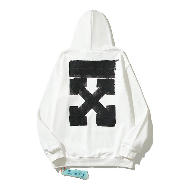 OFF-WHITE Unisex Hoodie aus Baumwoll-Frottee - Trendig & Hochwertig