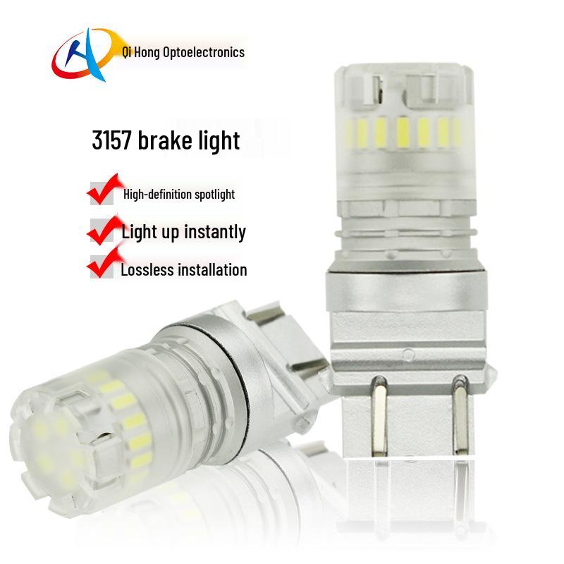 

Светодиодная автомобильная лампа 3157 Стоп-сигнал 1157 7443, Совместима с T20 T25 S25 Указатели поворота 3157 красный