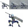 Naruto Kakashi Pvc Figure Model With Large Sword For Collectors Display And Desk Decor