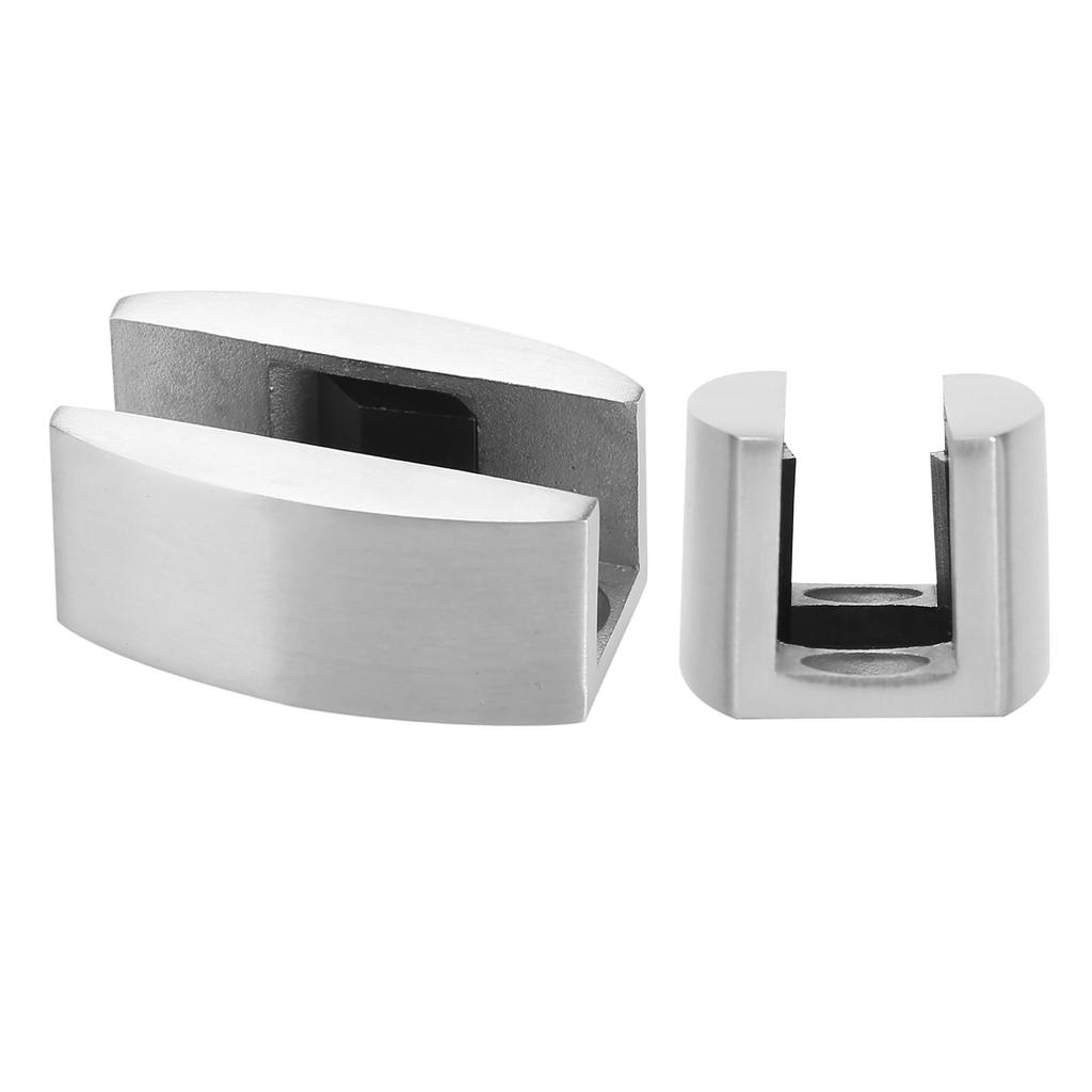 2pcs Stainless Steel Door Bottom Guides Stable Shower Sliding Door Swing Stoppers for Bedroom Kitchen Doors
