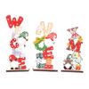 Christmas Decoration Hollow Out Wooden New Year Gift Reusable Durable Christmas Decoration Letter Shape Colorful Wooden Xmas Ornaments for Christmas