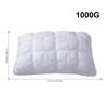1/2-Pack 3D Bread-Shaped White Pleated Pillow – Ergonomic Neck & Spine Support, Moisture-Wicking, Ideal for Relaxing Sleep, Bedroom, 74×48cm