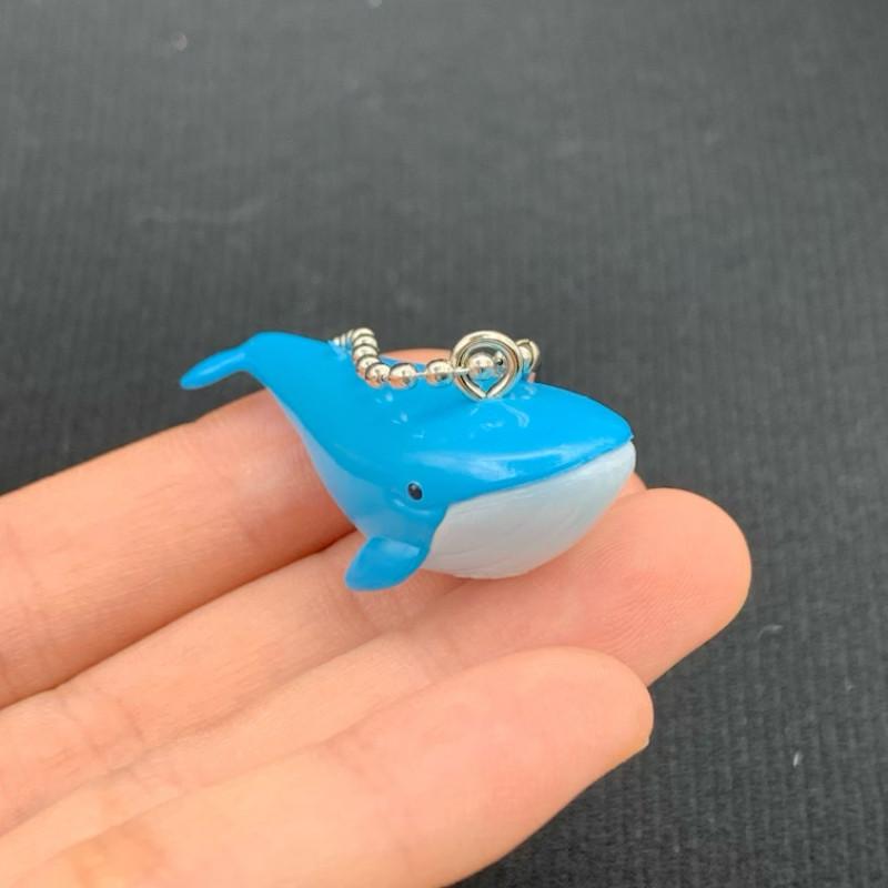 Ocean Creatures Version Doll Cute Pendant Crab Jellyfish Pufferfish Sea Angel Dolphins Animals Model Collectible Gifts BANDAI Q Kid Friendly