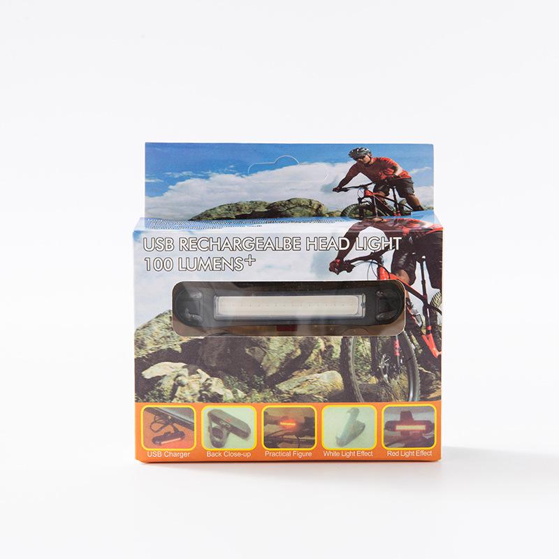 USB Rechargeable LED Bicycle Taillight - Three-Color Flashing for Night Safety