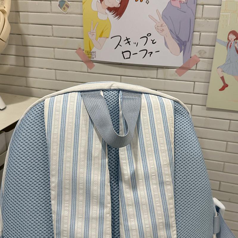 Backpack Junior High School Student Light Schoolbag Girl's Large Capacity Backpack