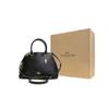 Coach Katy 30 Large Capacity Logo Plaque Leather Shell Bag Shoulder Bag Crossbody Bag Tote Bag Women Bags Black 2553-IMBLK