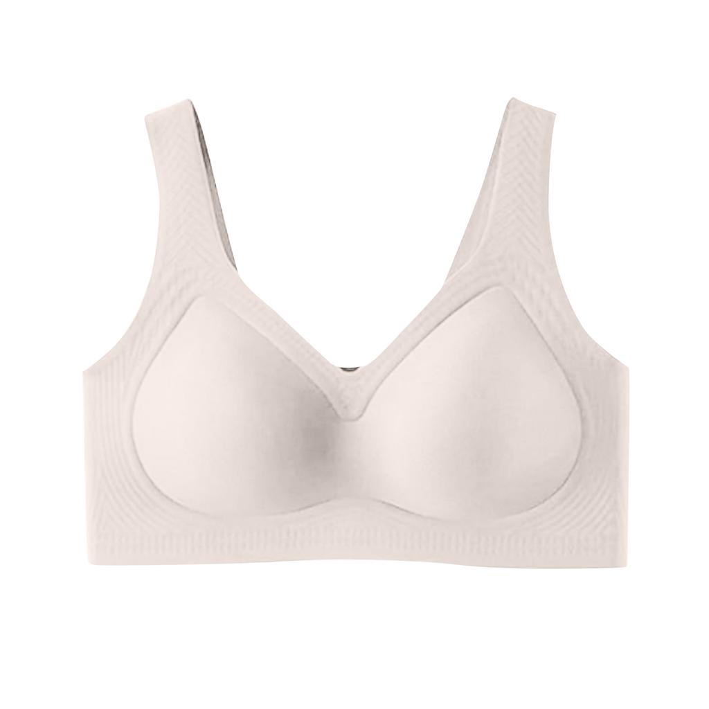 Women's Seamless And Comfortable Underwear, Large Size, Large Chest, Small Display, Gathered Full Face Bra