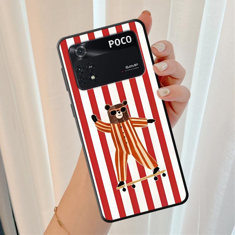 

Case for Xiaomi Poco F8 C50 M5 X3 X4 X5 X7 Pro C61 C75 C71 F3 F1 M3 M4 M7 Pro Funda Phone Cover Creative Cartoon Animals Poco X5 Pro