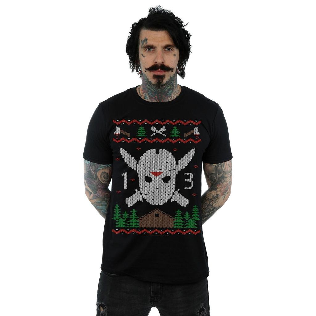 Friday 13th Mens Christmas Fair Isle T-Shirt
