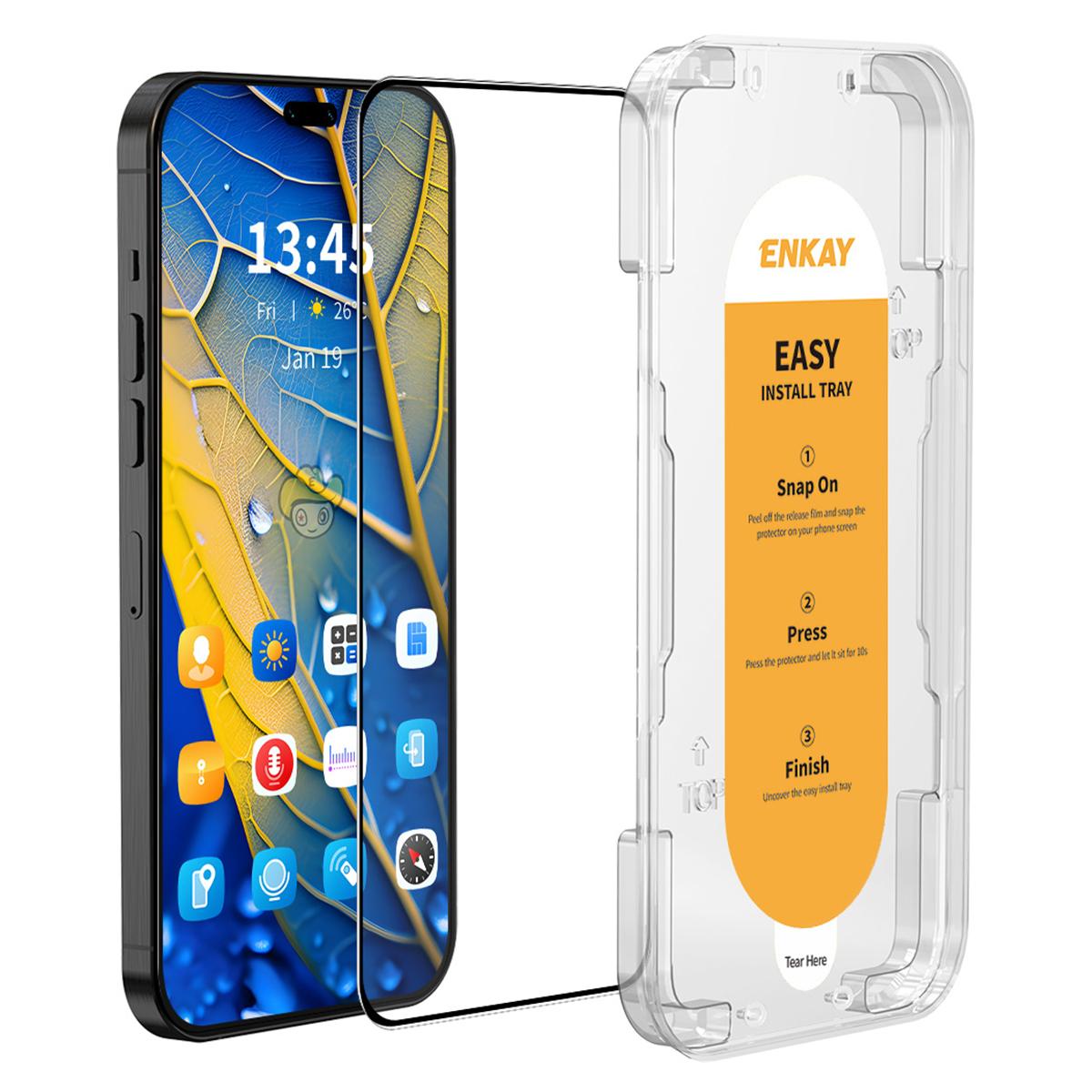

ENKAY HAT PRINCE For Honor X50i+ 5G Silk Printing Screen Protector Clear High Aluminium-silicon Glass Film As Shown A