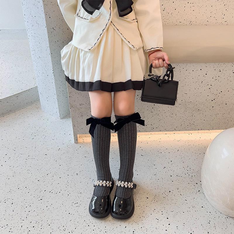 Children Flocking Hair Hair Christmas Cute Girl Hollow Out Tube Fishnet Stockings Sweet Girl Stockings