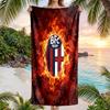 Bologna FC Druck Schnelltrocknendes Strandtuch Mikrofaser Saugfähig Tragbares Reise-Badetuch