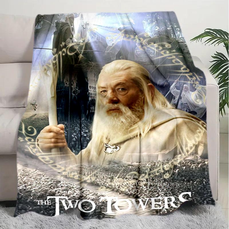 1PC The Lord of the Rings blanket, all-season lightweight home office outdoor nap multifunctional blanket, Christmas gifts