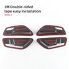 Abaiwai Car Inner Door Handle Bowl Panel 3d Trim Abs Carbon Fiber Parts For Hyundai Tucson Nx4    Hybrid N Line