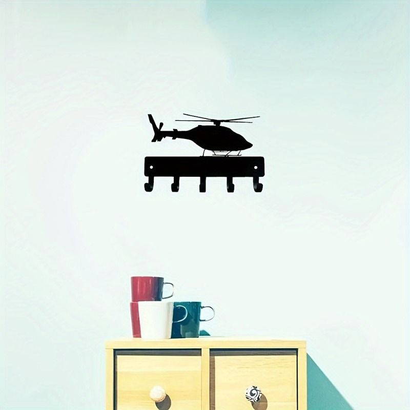 Forged Helicopter Key Holder Wall Mounted Bathroom Towel Hook