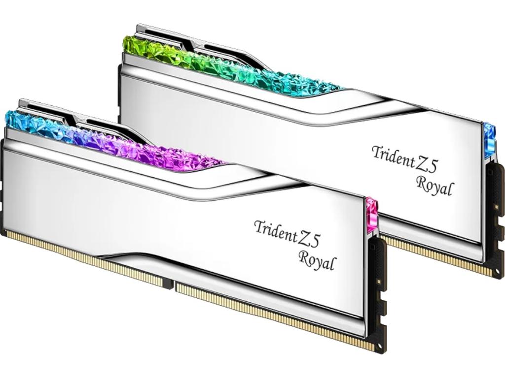 DDR5 Speicher 32GB Kit x mit OVERCLOCK WORKS Exklusiv-Bonus-Aufkleber für Trident Z5 ROYAL RGB G.Skill DDR5-7600 (2 16 GB) F5-7600J3646G16GX2-TR5S