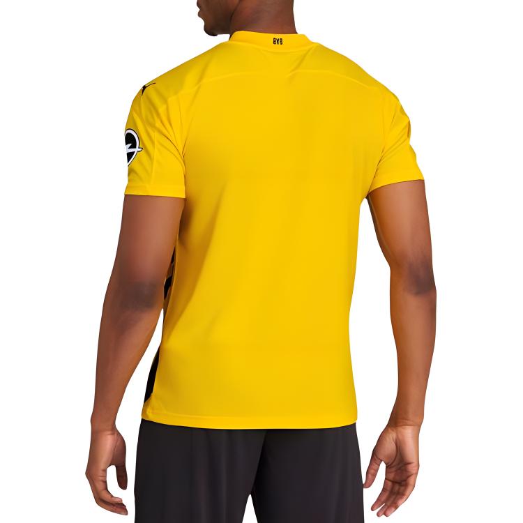 Puma T-shirt a maniche corte da calcio Borussia Dortmund Uomo Top Giallo Ciano 757156-01