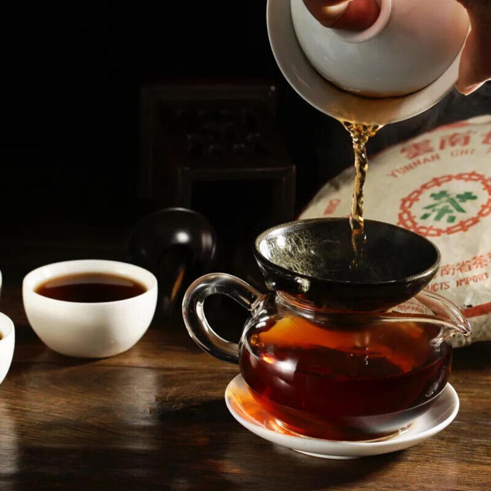 Pu Er Tea Nejstarší Puer Tea,Ansestor Antique,Med Sweet,,Medově červený Puerh Tea 357g