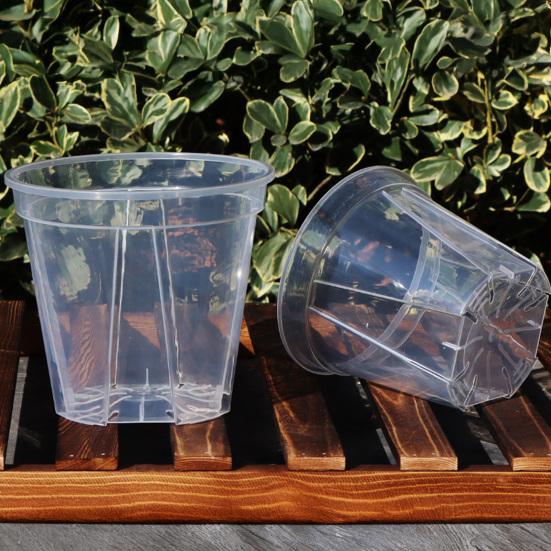 Breathable Flowerpot Transparent PP Blueberry Planter Pot for Phalaenopsis Hydroponics Hot Plants Self-Watering Aerating Plant Pot for Home Garden