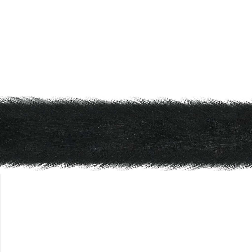 Wide Faux Fur Ribbon Furry Trim Trimming Ribbon Fabric Roll for Holiday Costume DIY Garlands Wreath Bows Craft Supplies