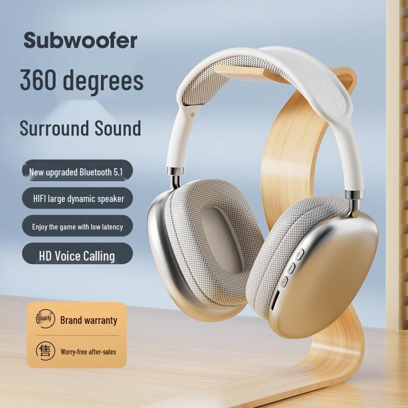 P9PROMAX Over-Ear Bluetooth Headphones, Type-C, Ultra-Long Battery Life Wireless Earbuds