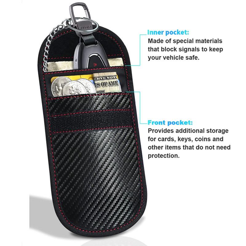 Compact Faraday Bag: Anti-Theft RFID & Signal Shielding for Mobile Phones & Car Keys