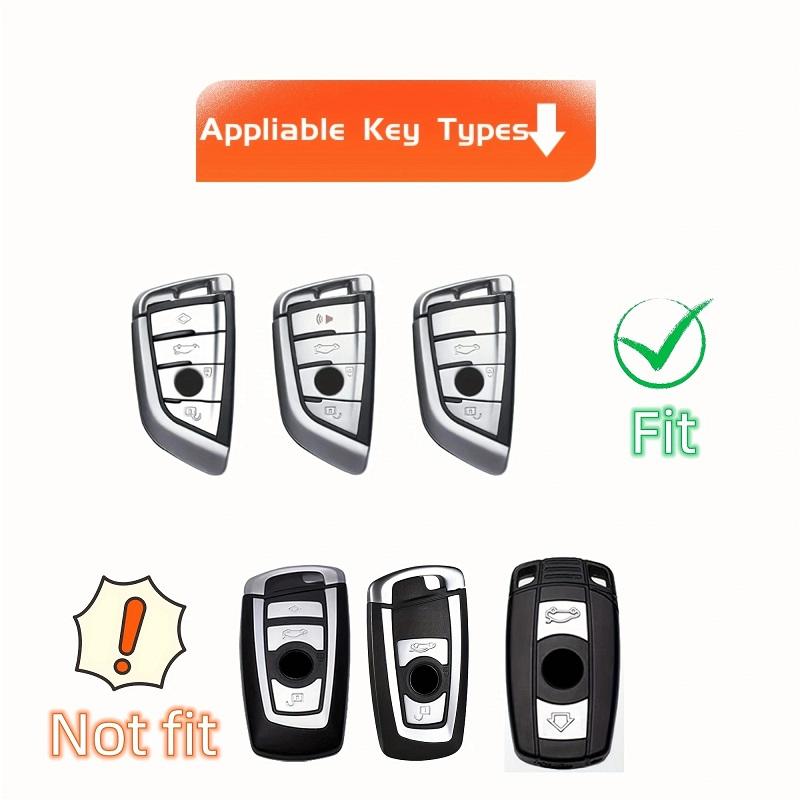 Premium Key Fob Case Cover with Keychain for BMW X1 X2 X3 X4 X5 F15 X6 F16 G20 G30 1 2 3 5 7 Series Car Accessories