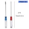 50Pcs  Flat & Slotted Bit Screwdriver with Crystal Handle for Daily Repairs and DIY Projects Steel Construction